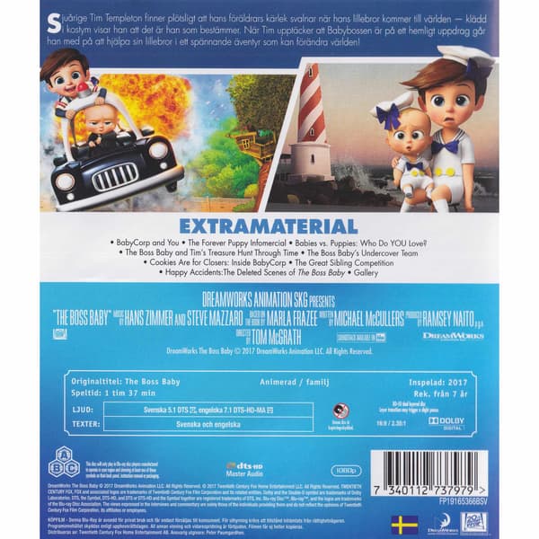 Baby Bossen Blu-Ray (Begagnad)