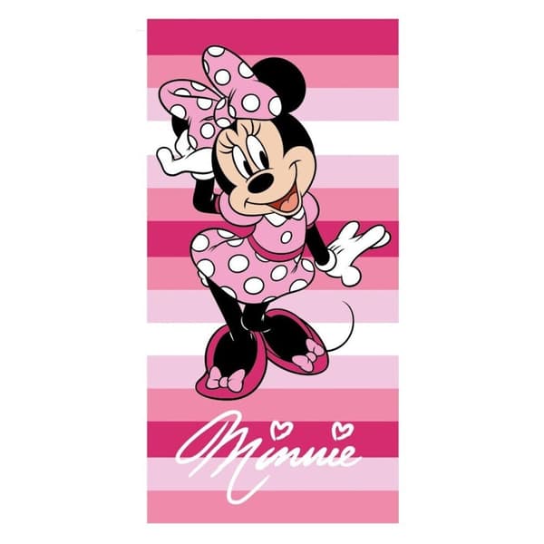 Minnie Mouse Badehåndklæde Bomuld 70x140 cm