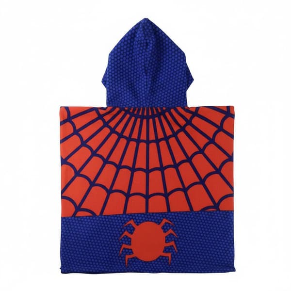 Marvel Spiderman microfibre poncho beach towel