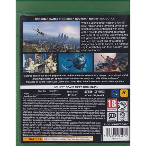 Grand Theft Auto V Xbox One (Begagnad)