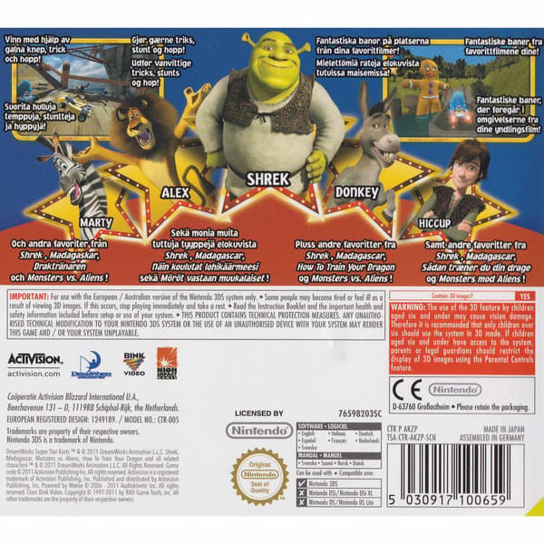 Super Star Kartz Nintendo 3DS Nordic (Brukt)