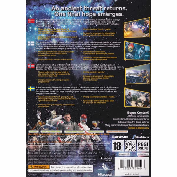 Mass Effect Xbox 360 Classics Nordic (Brukt)