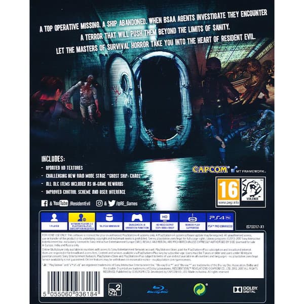 Resident Evil Revelations Playstation 4 PS4