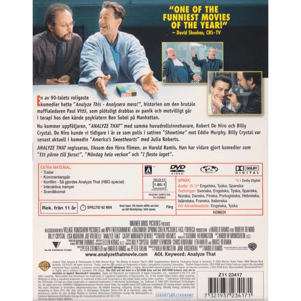 Analyse That DVD (Käytetty)
