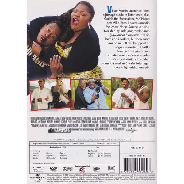 Welcome Home Roscoe Jenkins DVD (Begagnad)