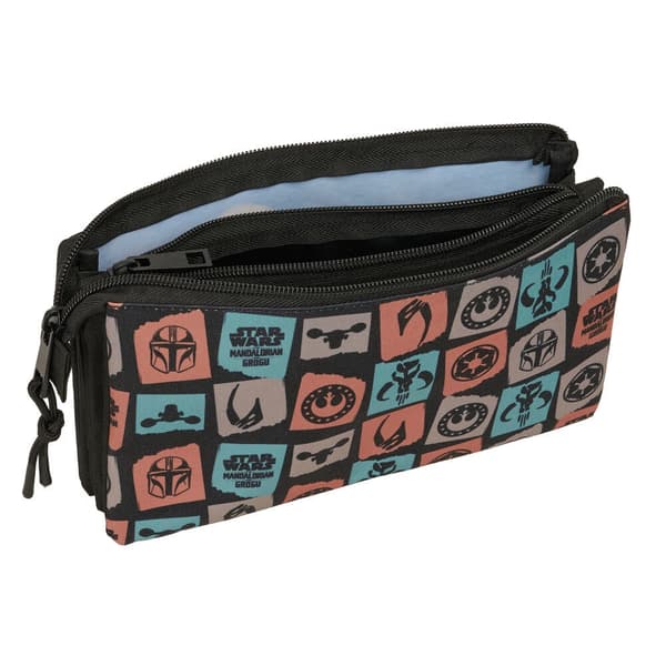 Star Wars Mandalorian & Grogu triple pencil case
