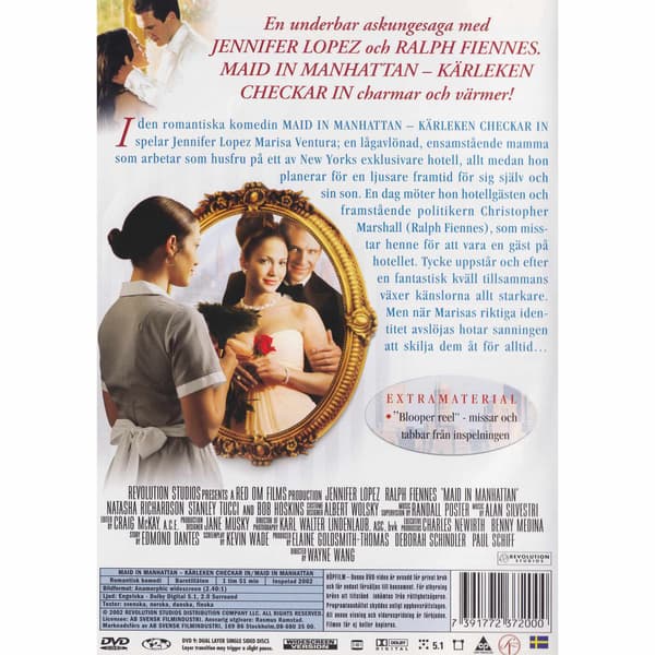 Maid in Manhattan DVD (Brukt)