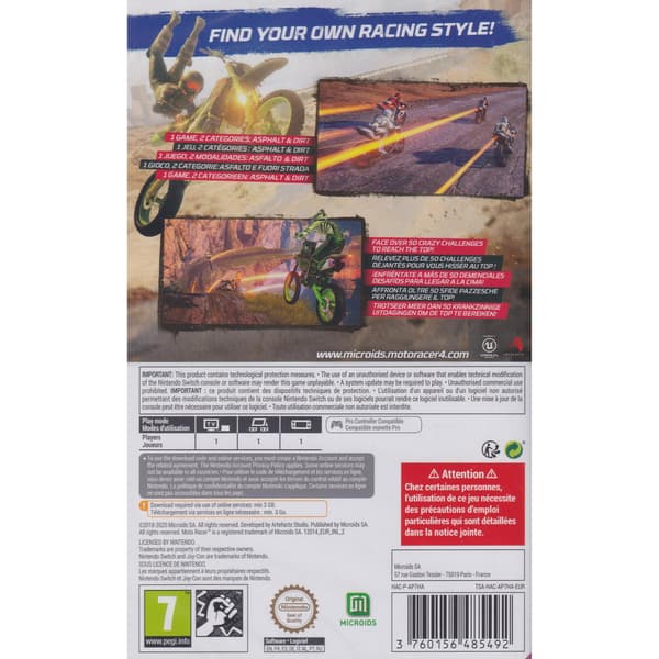 Moto Racer 4 Nintendo Switch (Code in a Box)