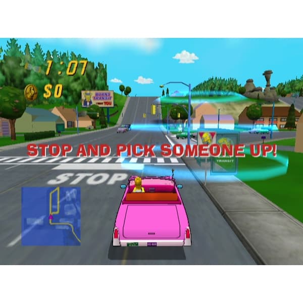 The Simpsons Road Rage Nintendo Gamecube (Brukt)