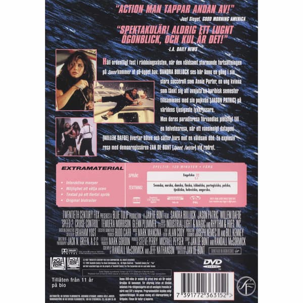 Speed 2 Cruise Control DVD (Käytetty)