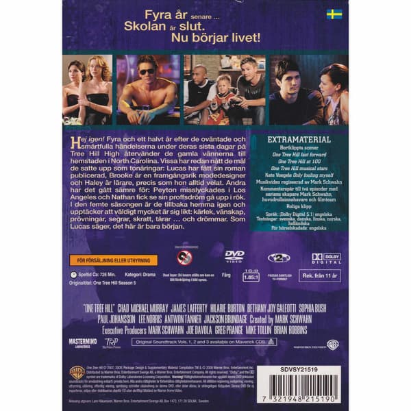 One Tree Hill Hela säsong 5 DVD (Begagnad)