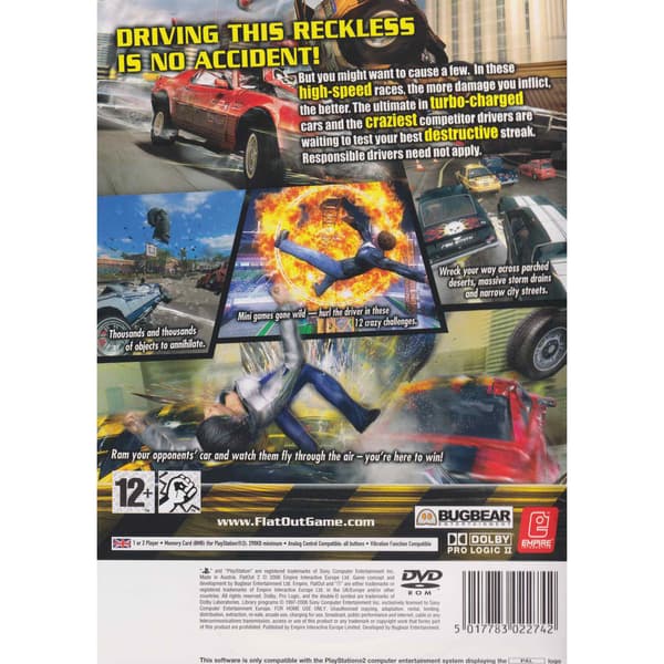 Flatout 2 Playstation 2 PS2 (Begagnad)