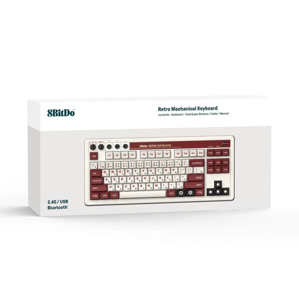 8BitDo Mekaniskt Tangentbord Fami Edition