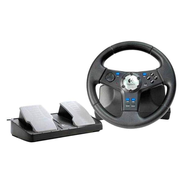 Logitech Rally Vibration Feedback Racing Wheel Playstation 2 (Begagnad)