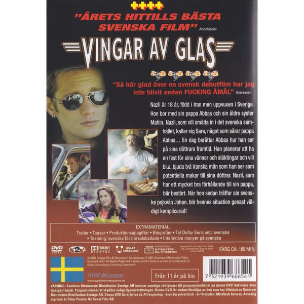 Vingar av glas DVD (Brugt)