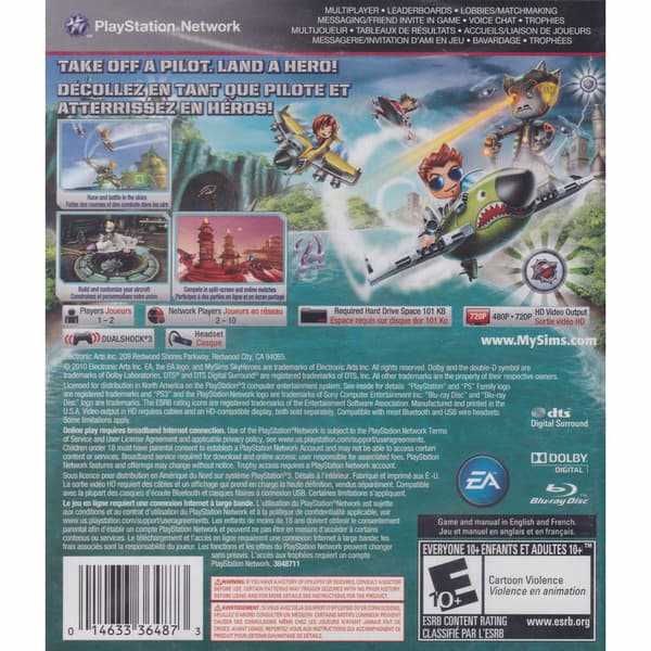 My Sims Sky Heroes Playstation 3 PS3