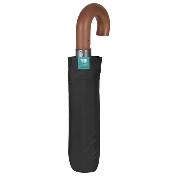 Svart automatiskt hopfällbart paraply 58cm