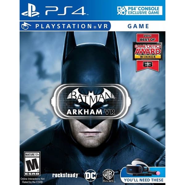 Batman Arkham VR Playstation 4 PS4 VR IMPORT