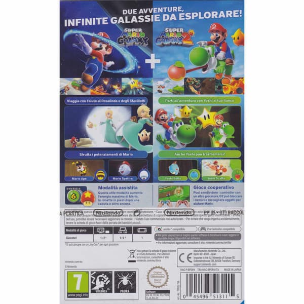 Super Mario Galaxy + Super Mario Galaxy 2  Nintendo Switch