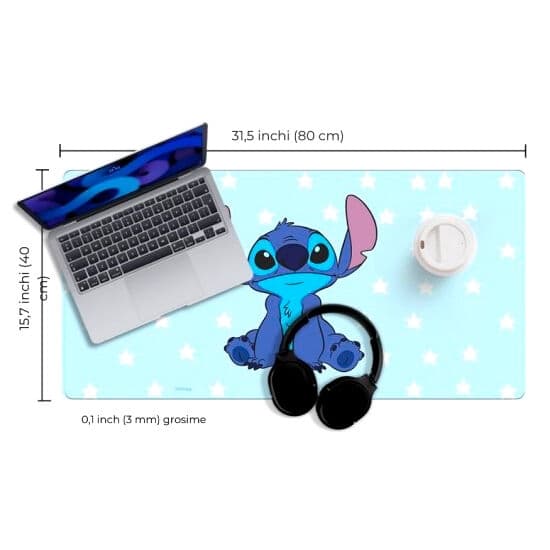Disney Stitch Gamingmusematte 80x40 cm