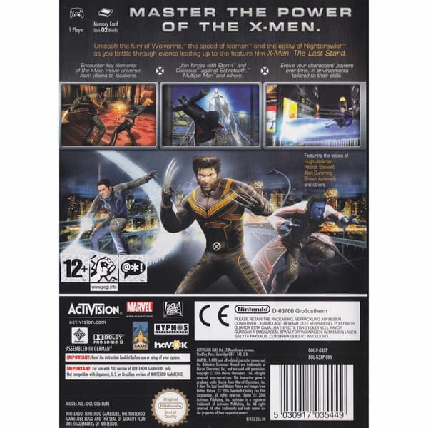 X-Men The Official Game Nintendo Gamecube (Brukt)