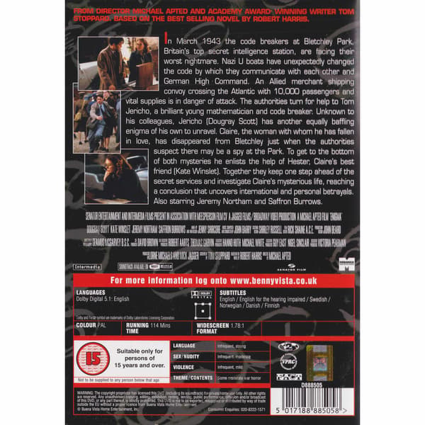Enigma DVD (Brugt)