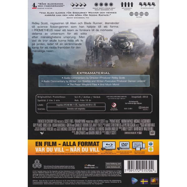 Prometheus DVD (Brugt)