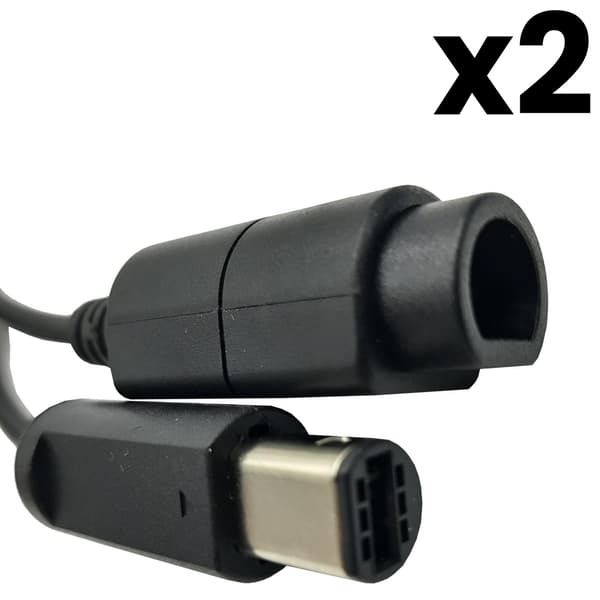 Forlengelseskabel håndkontroll x 2 Nintendo Gamecube