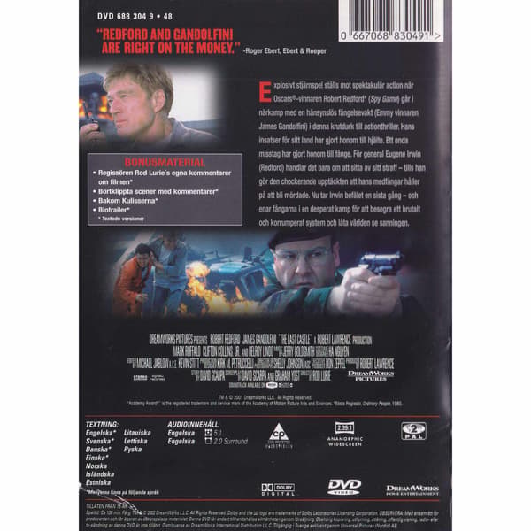 The Last Castle DVD (Brukt)