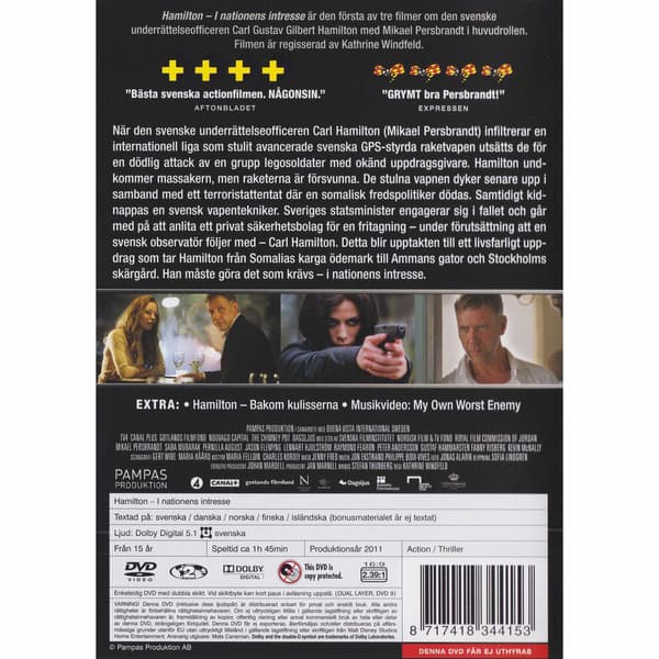 Hamilton I nationens intresse DVD (Brukt)