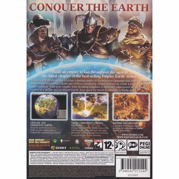 Empire Earth III PC DVD (Brukt)
