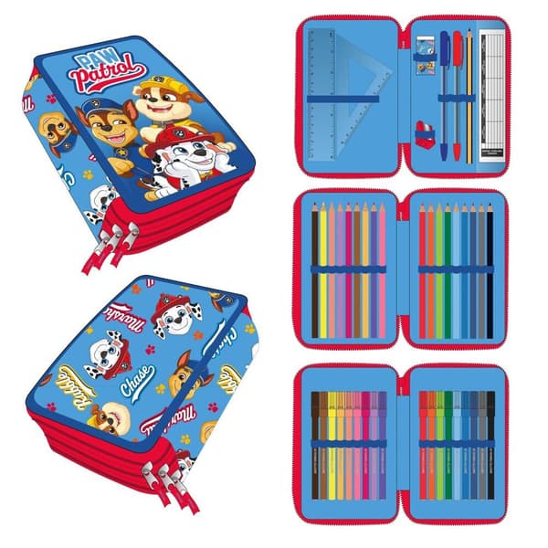Paw Patrol triple pencil case