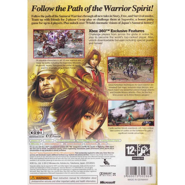 Samurai Warriors 2 Xbox 360 (Käytetty)