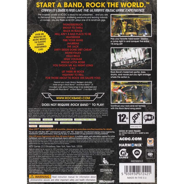 AC DC Live Xbox 360 (Brukt)