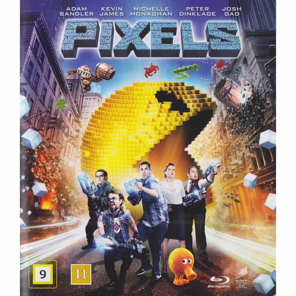 Pixels Blu-Ray (Brukt)