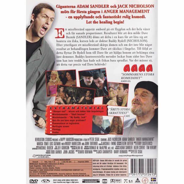 Anger Management DVD (Begagnad)