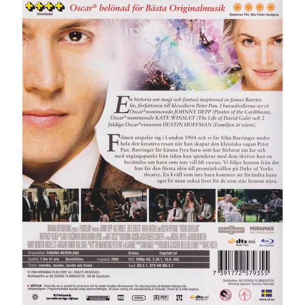 Finding Neverland Blu-Ray (Begagnad)