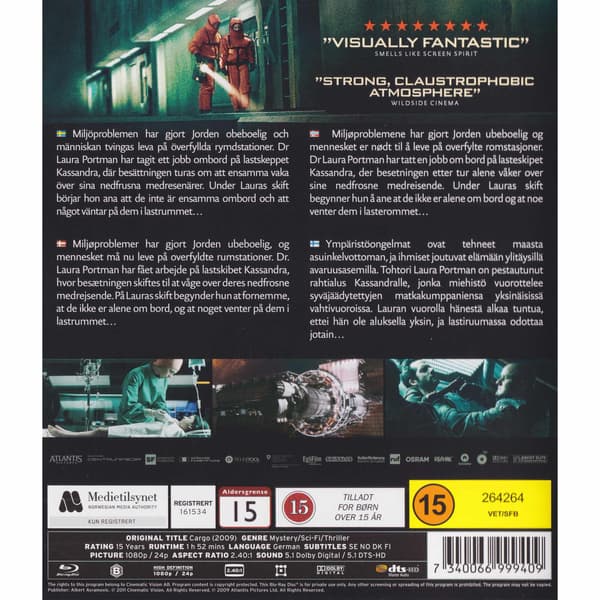 Cargo Blu-Ray (Brukt)