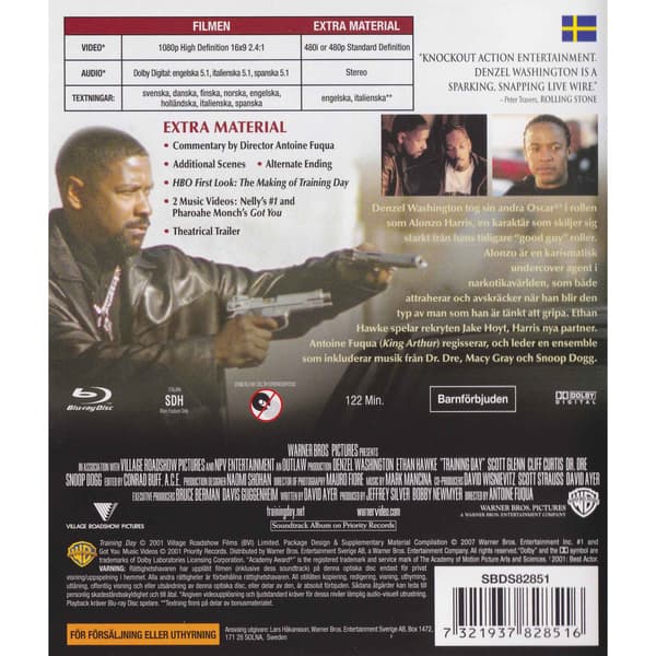 Training Day Blu-Ray (Begagnad)