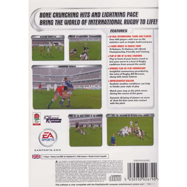 Rugby Playstation 2 PS2 (Brukt)