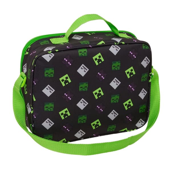 Minecraft 3D thermal lunch bag