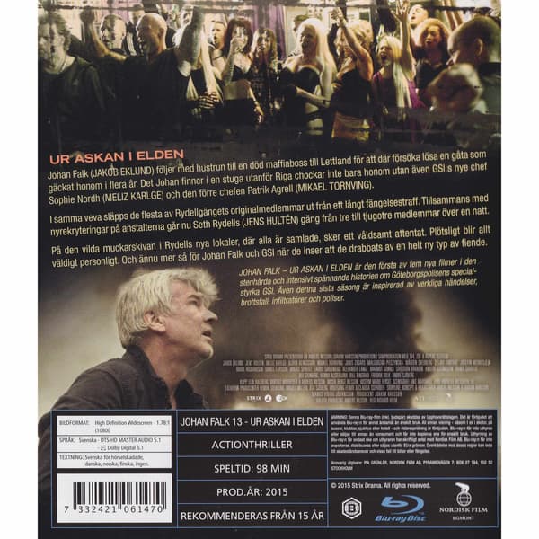 Johan Falk Ur askan i elden Blu-Ray (Brugt)
