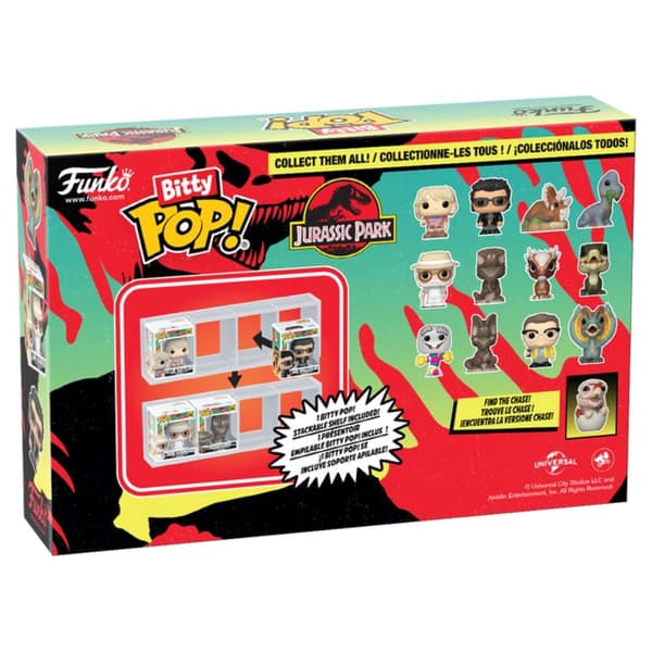 Blister 4 figures Bitty POP Jurassic Park Mr. DNA