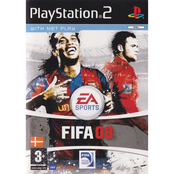 FIFA 08 Playstation 2 PS2 Danish (Brukt)