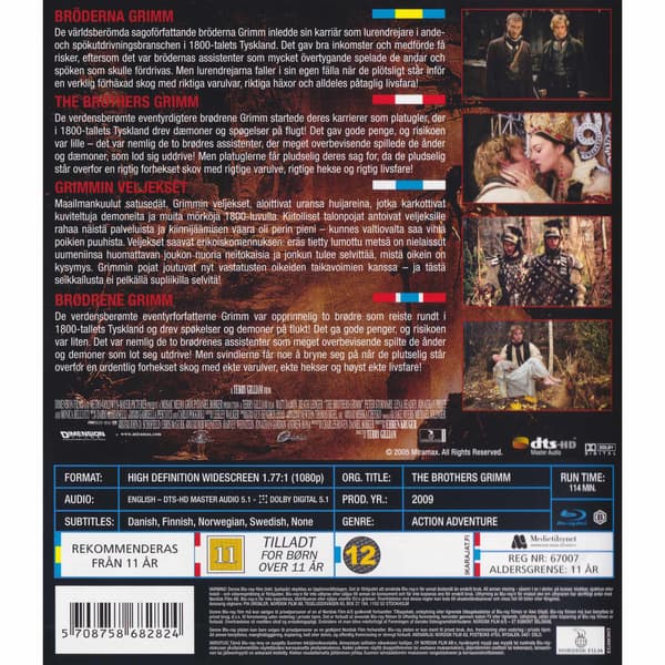 The Brothers Grimm Blu-Ray (Begagnad)