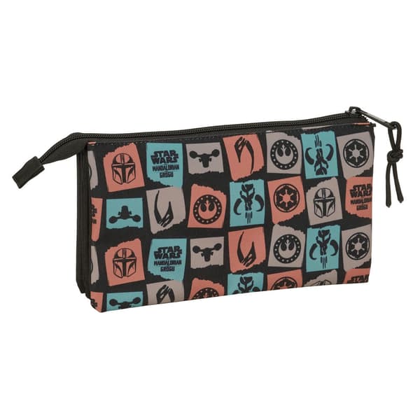 Star Wars Mandalorian & Grogu triple pencil case
