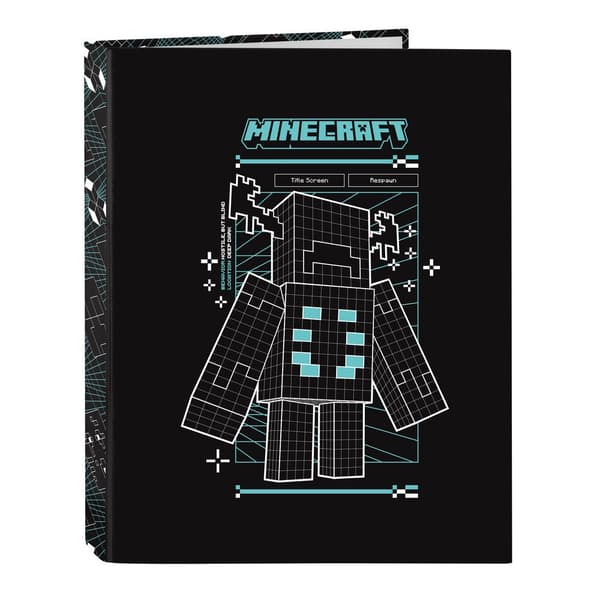 Minecraft Screen A4 cardboard 4 rings binder