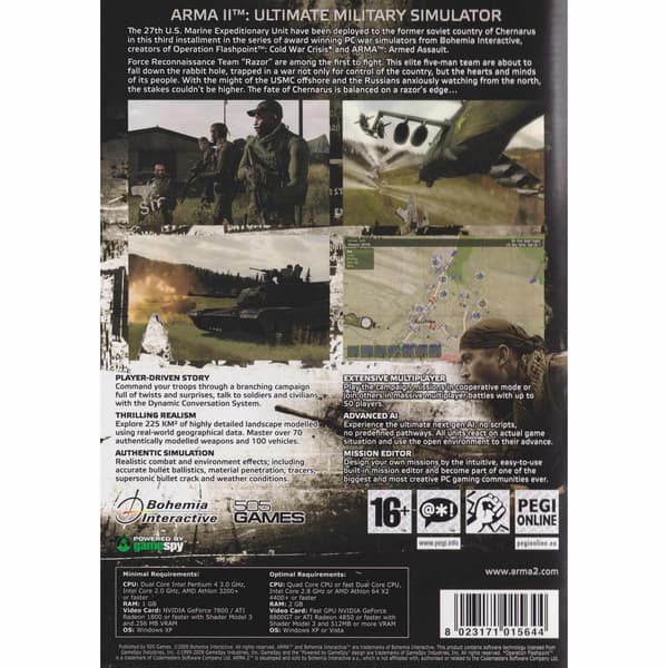 Arma II PC DVD (Käytetty)