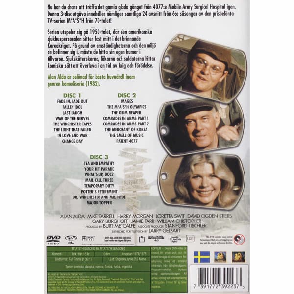 MASH Säsong 6 DVD (Brukt)