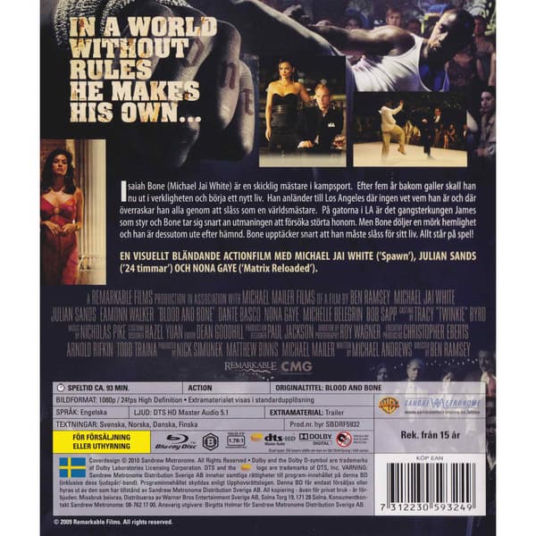 Blood and Bone Blu-Ray (Brugt)